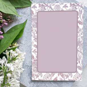 Mauve Vintag blumenreich Einladung