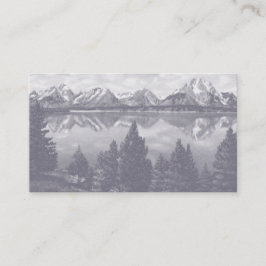 Mauve Vintage Mountain Custom Business Card v3 Visitenkarte