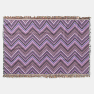 Mauve zigzag decke