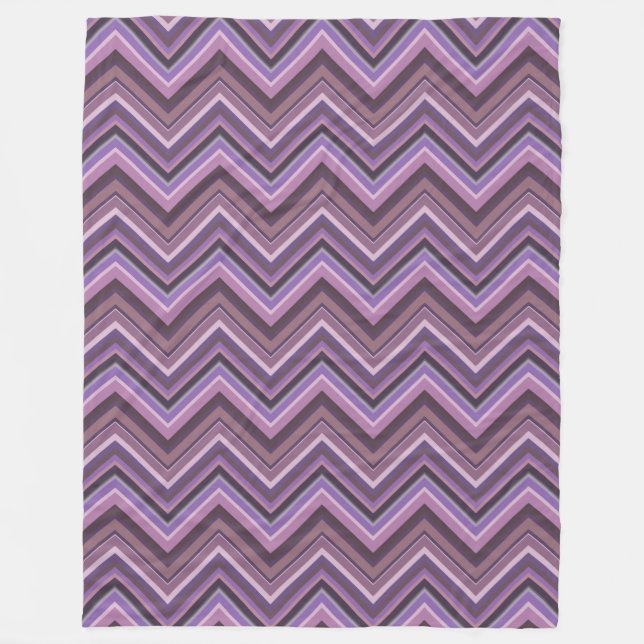 Mauve zigzag fleecedecke (Vorderseite)