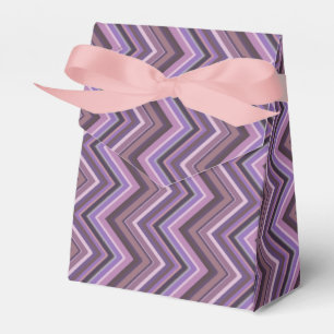 Mauve zigzag geschenkschachtel