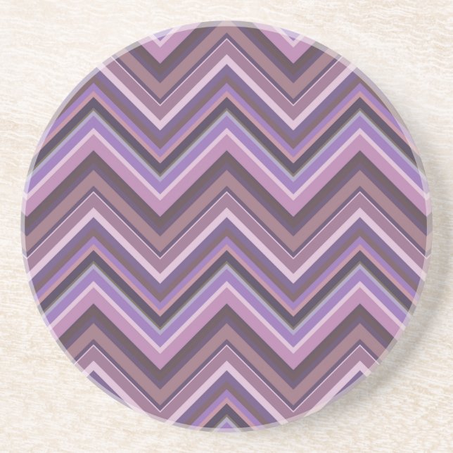 Mauve zigzag getränkeuntersetzer (Vorne)