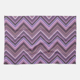 Mauve zigzag handtuch