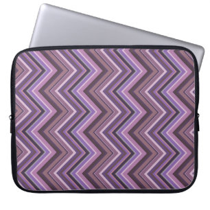 Mauve zigzag laptopschutzhülle