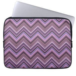 Mauve zigzag laptopschutzhülle