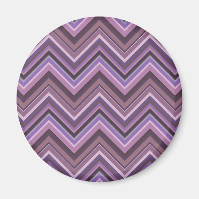 Mauve zigzag magnet (Vorne)