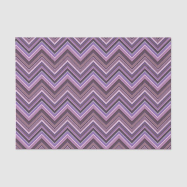 Mauve zigzag seidenpapier (Vorderseite)