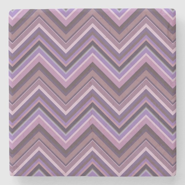 Mauve zigzag steinuntersetzer (Vorderseite)