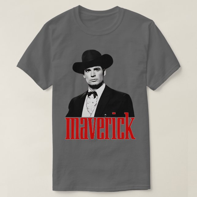 Maverick James Garner 50er60er Tv Western T-Shirt (Design vorne)