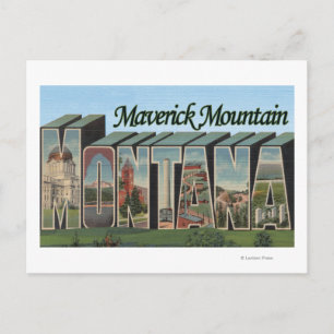 Maverick Mountain, Montana Postkarte
