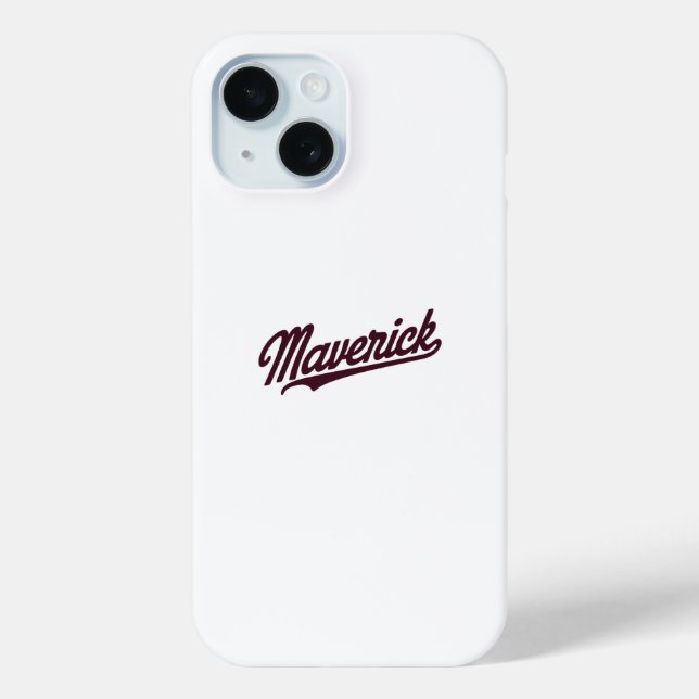 Maverick Typography Elegant Case-Mate iPhone Hülle (Rückseite)