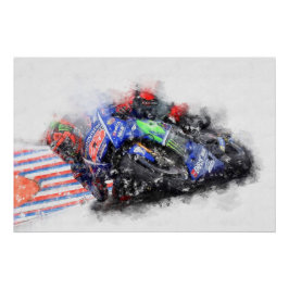 Maverick Viñales Poster