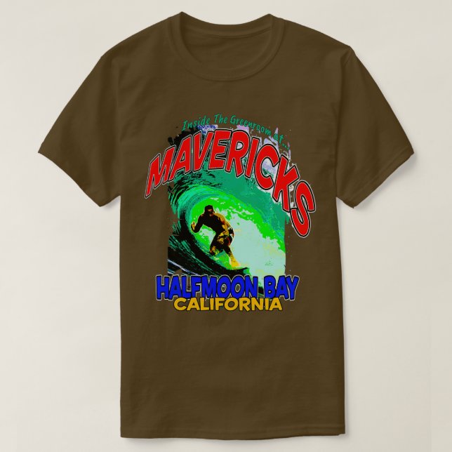 Mavericks Extreme Surf Half Moon Bay T-Shirt (Design vorne)