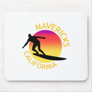 Mavericks Surfen Kalifornien Urlaub Mousepad