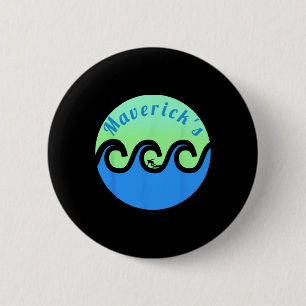 Maverick's Surfing Surf California Strände Button