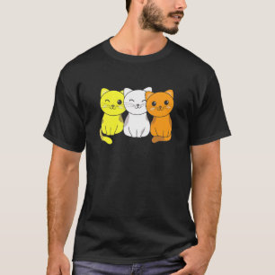 Maverique Flag Pile Pride Lgbtq Katzen Niedlich Ma T-Shirt