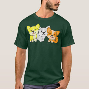 Maverique Flag Pride Lgbtq Hunde Maverique Corgi80 T-Shirt