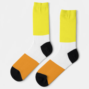 Maverique Yellow Orange White Strip LGBT Socken