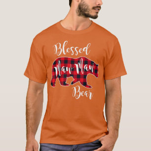 Maw Maw Bär Buffalo Karo Kariertes Muster m T-Shirt