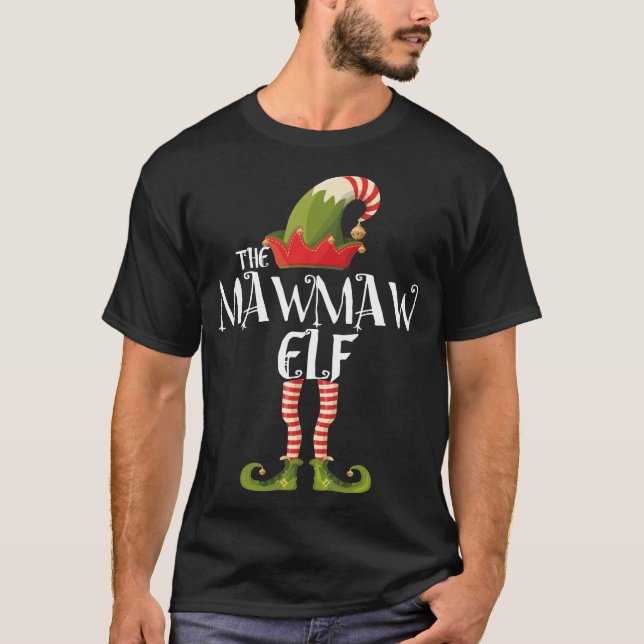 Mawmau elf Weihnachtsfamilien T-Shirt (Vorderseite)