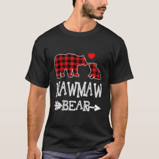 Mawmaw Bar Christmas Pajama Red Kariert Buffalo Fa T-Shirt