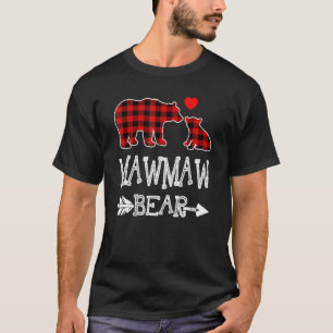 Mawmaw Bar Red Buffalo Kariert Oma Bear Pajama T-Shirt