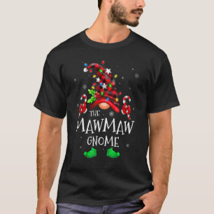 Mawmaw Gnom Büffel Kariert Passende Familie Weihna T-Shirt
