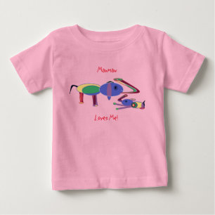 Mawmaw luvs me me (nur Frontseite) Baby T - Shirt