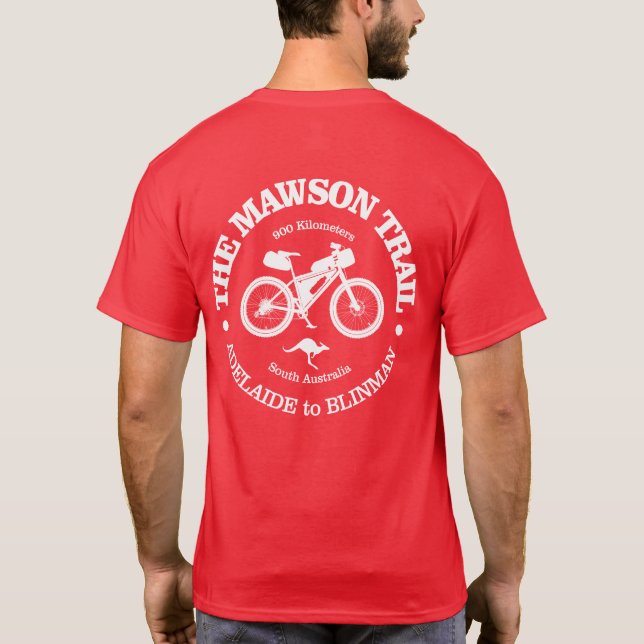 Mawson Trail (Radfahren) T-Shirt (Rückseite)