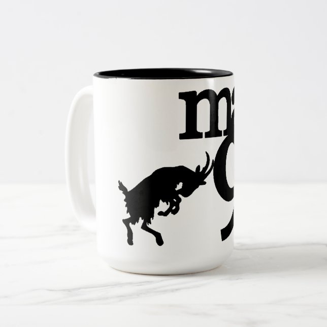 Max9 Tasse Schwarz/Weiß (Vorderseite Links)