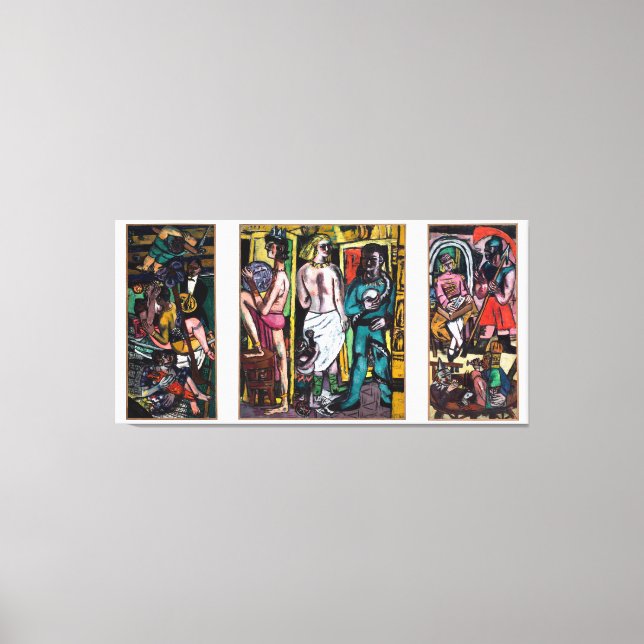 Max Beckmann - Die Akrobaten Leinwanddruck (Vorderseite)