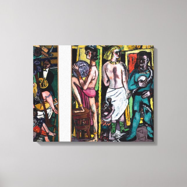 Max Beckmann - German Expressionism - The Acrobats Leinwanddruck (Vorderseite)