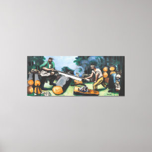 Max Beckmann - Sawyer in the forest Leinwanddruck