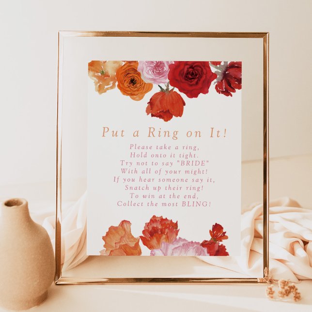 MAX Bright Floral Prosecco Setzen Sie einen Ring a Poster (Von Creator hochgeladen)