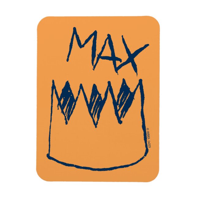 Max & Crown Sketch Magnet (Vertikal)