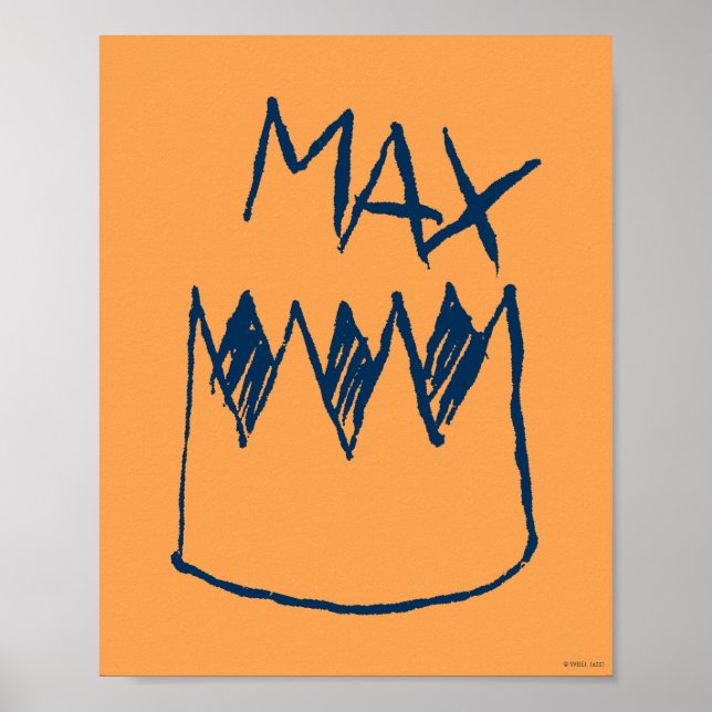 Max & Crown Sketch Poster (Vorne)