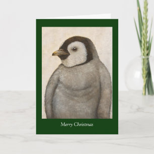 Max der Baby Kaiser Pinguin Weihnachtskarte Feiertagskarte