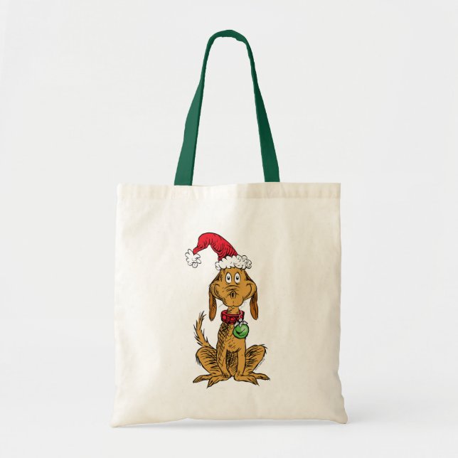 Max der Hund mit Santa-Hut Tragetasche (Vorne)