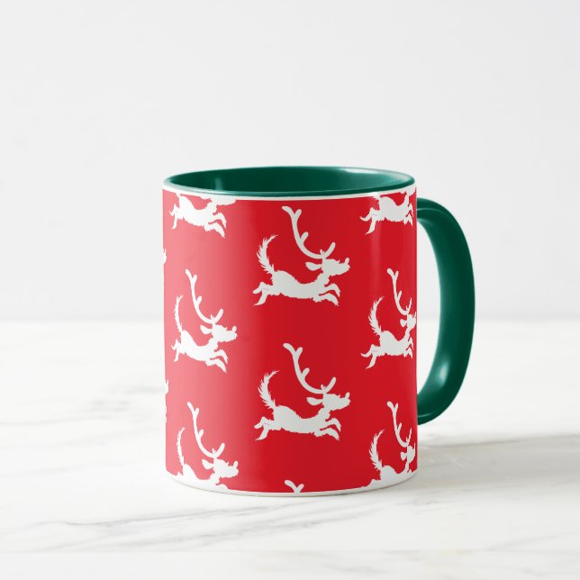Max die Rentier-Silhouette Tasse (VorderseiteRechts)