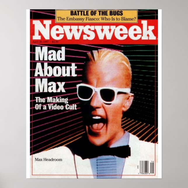 Max Headroom Poster (Vorne)