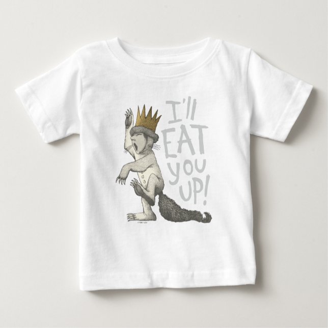 Max | Ich werde dich aufessen! Baby T-shirt (Vorderseite)