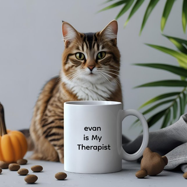 Max ist mein Therapeut - emotionale Tasse (Von Creator hochgeladen)