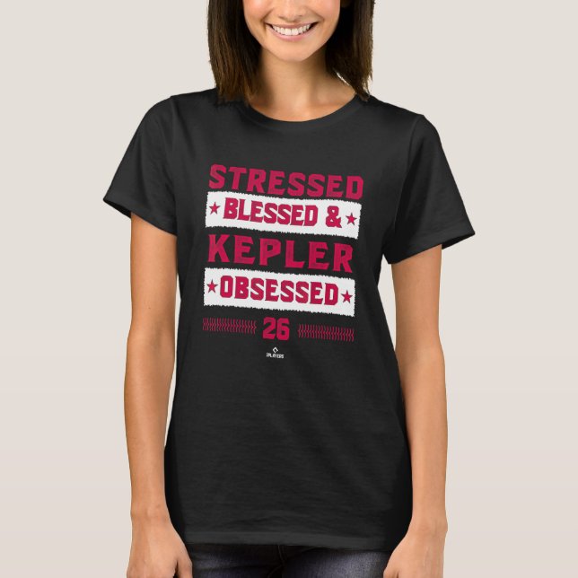 Max Kepler Obsessed Minnesota Baseball Player Mlbp T-Shirt (Vorderseite)