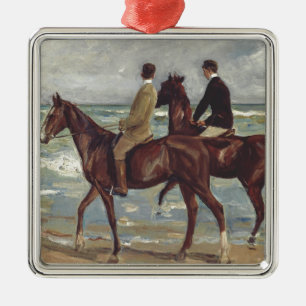 Max Liebermann: Zwei Reiter am Strand Kunst Ornament Aus Metall