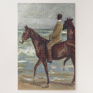 Max Liebermann: Zwei Reiter am Strand Kunst Puzzle