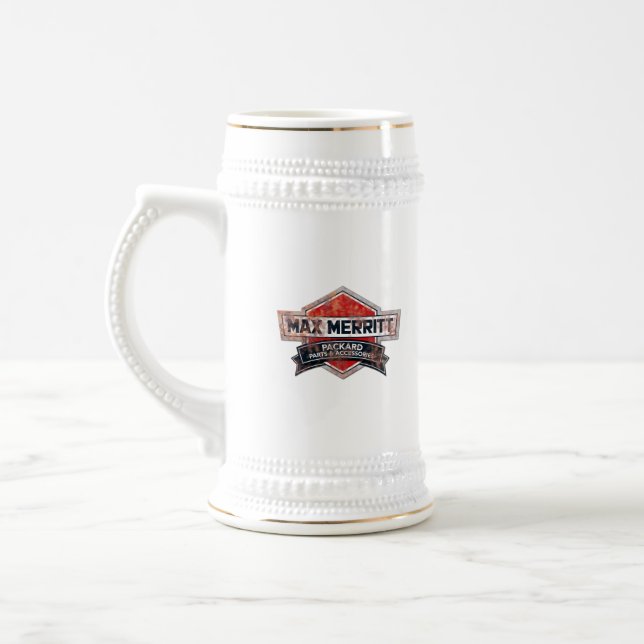 Max Merritt Auto Parts Stein Rusty Logo Beer Stein Bierglas (Links)