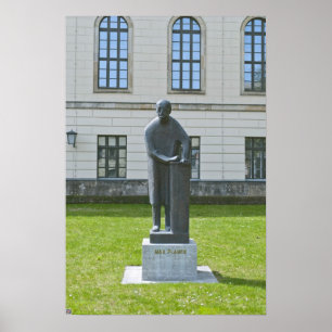 Max-Planck-Statue in Berlin Poster