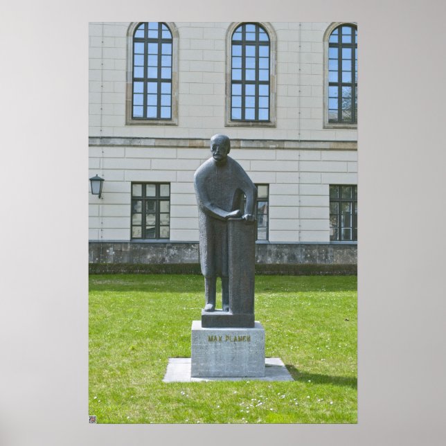 Max-Planck-Statue in Berlin Poster (Vorne)