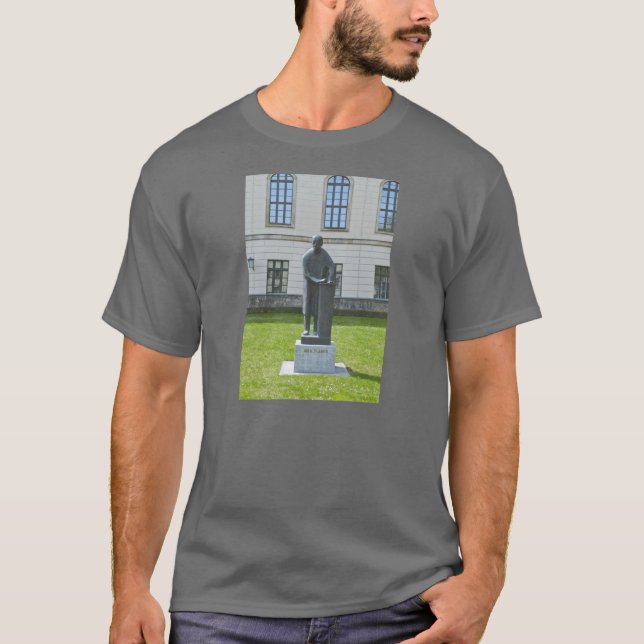 Max-Planck-Statue in Berlin T-Shirt (Vorderseite)