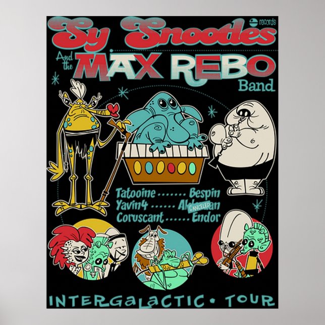 Max Rebo Band TShirt Poster (Vorne)